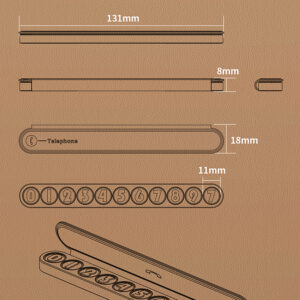 Uhivi parking sign product dimensions 131mm x 8mm