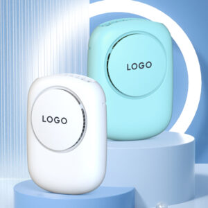 Uhivi portable fan available in white and sky blue colors